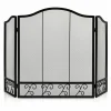 Tangkula 50 x 31 Inches 3-Panel Heat-Resistant Metal Mesh Fireplace Screen