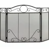 Tangkula 50 x 29 Inches 3-Panel Heat-Resistant Metal Mesh Fireplace Screen