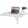 Tangkula 31.5" x 23.5" Wall Mounted Table, Folding Wall Mounted Desk Drop-Leaf Table