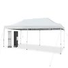 Tangkula 10 x 20Ft Pop-Up Canopy Tent, UPF 50+ Easy Setup Instant Canopy Tent with Wheeled Carrying Bag