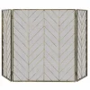 Tangkula 31 x 52.5In 3-Panel Fireplace Screen