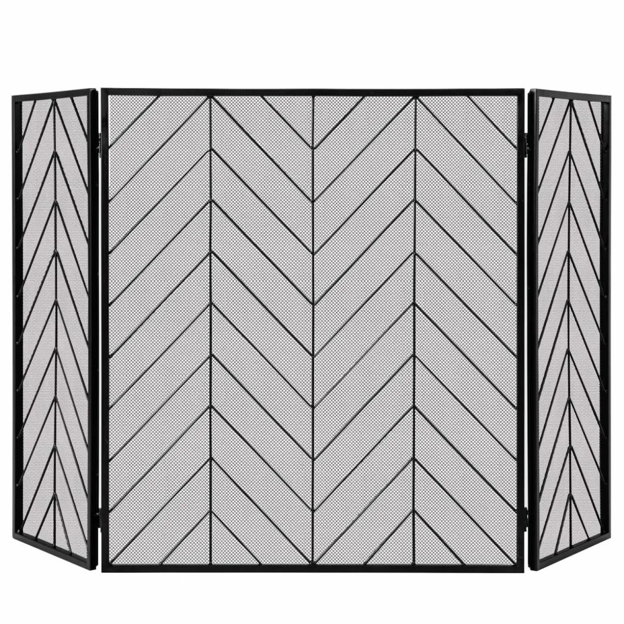Tangkula 31 x 52.5In 3-Panel Fireplace Screen