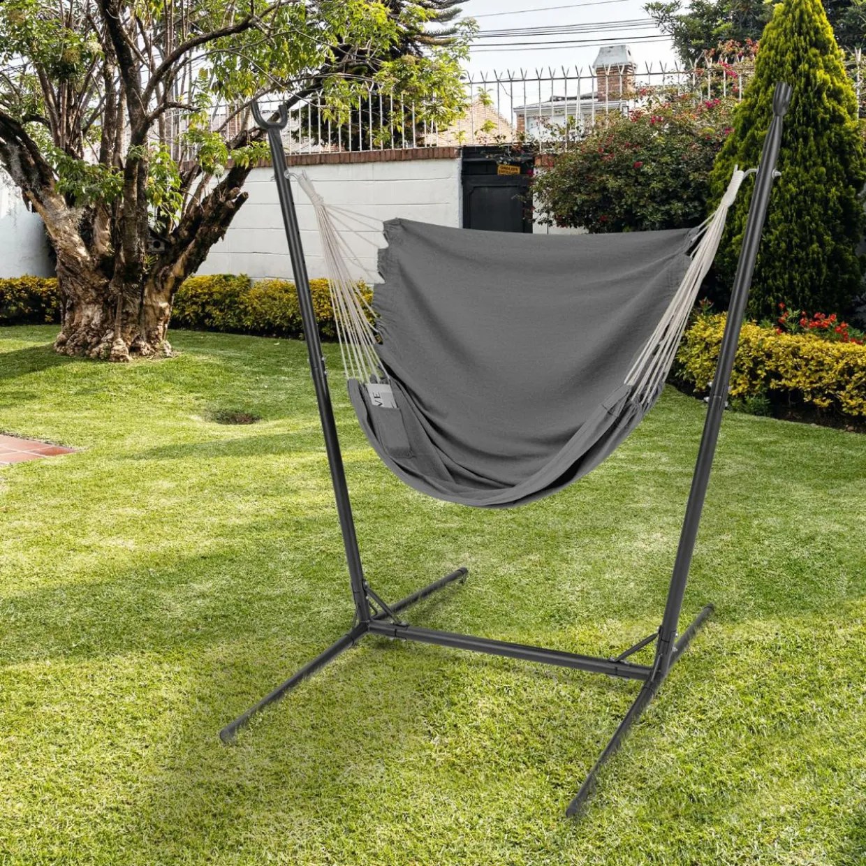 Tangkula Adjustable Hammock Chair with Stand