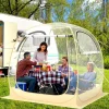 Tangkula All Weather Sports Tent for 5-6 People, Pop Up Instant Tent with Waterproof Tarp Floor