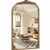 Tangkula Antiqued Gold Wall Mirror(36"L x 24"W)
