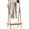 Tangkula Bamboo Clothing Rack, 65.5