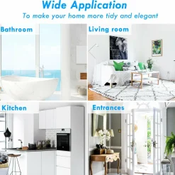Tangkula Bathroom Cabinet, Wall Mounted Storage Organizer W/Door and Open Shelf, Hanging Medicine Cabinet, White