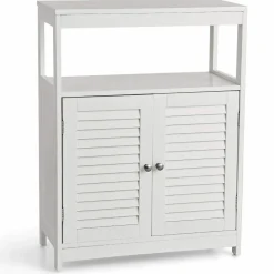Tangkula Bathroom Floor Cabinet, Free Standing Storage Cabinet