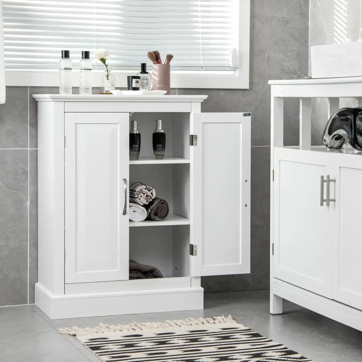 Tangkula Bathroom Floor Cabinet