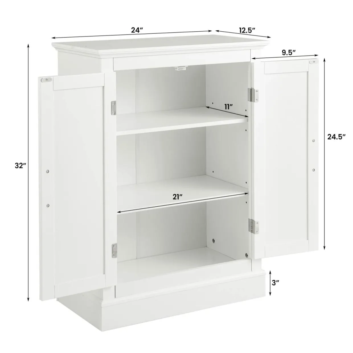 Tangkula Bathroom Floor Cabinet