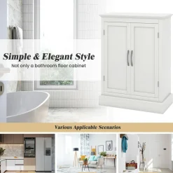 Tangkula Bathroom Floor Cabinet