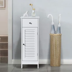 Tangkula Bathroom Floor Storage Cabinet