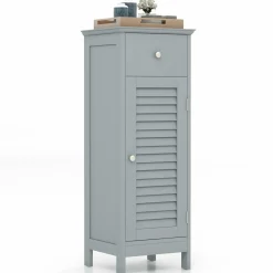 Tangkula Bathroom Floor Storage Cabinet