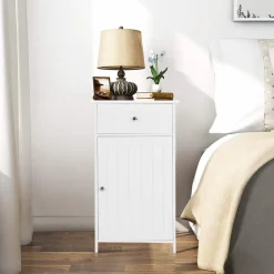 Tangkula Bathroom Floor Storage Cabinet