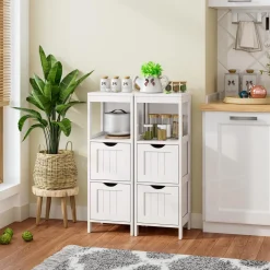 Tangkula Bathroom Floor Storage Cabinet