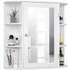Tangkula Bathroom Medicine Cabinet with Mirror with Mirror, Wall Mounted Bathroom Storage Cabinet