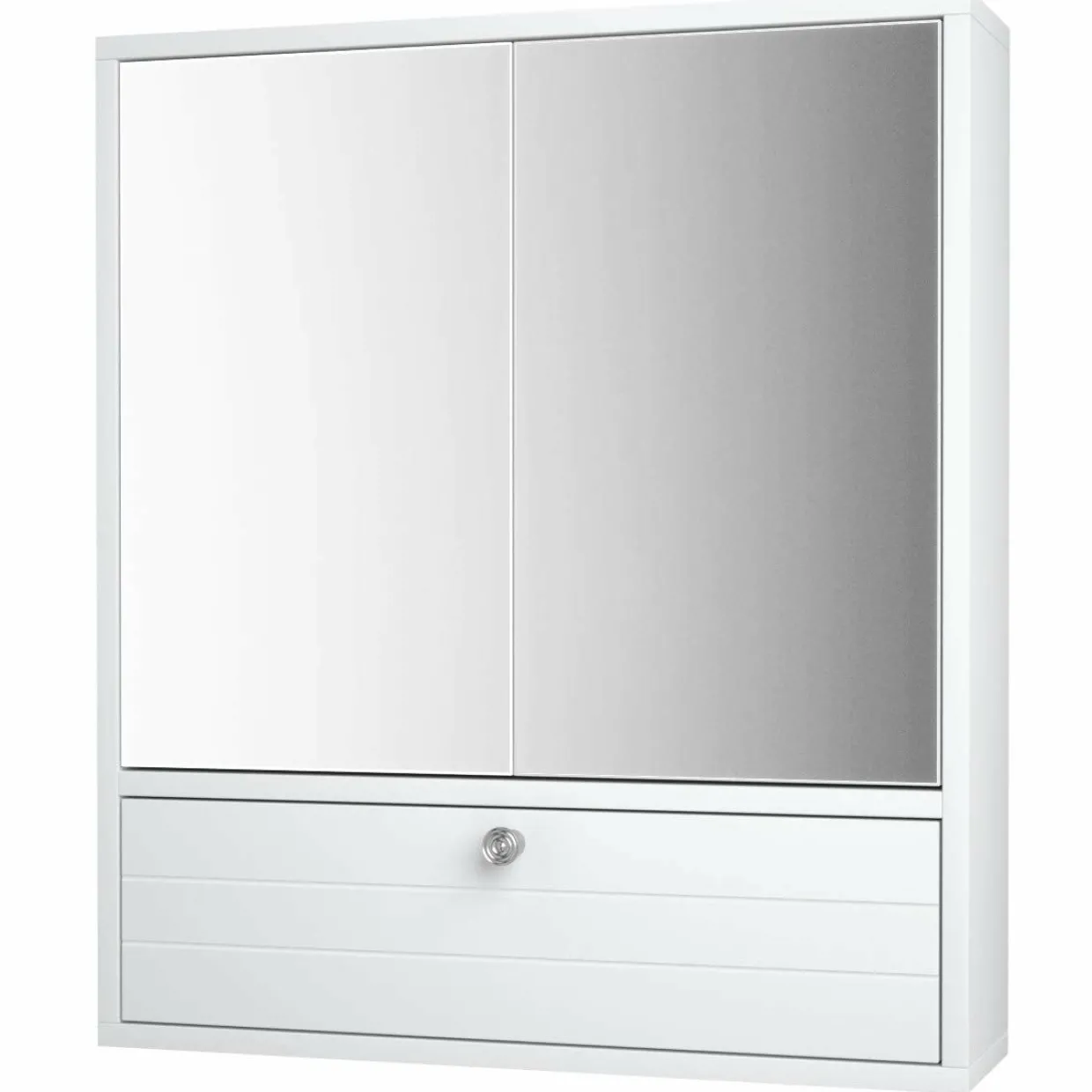 Tangkula Bathroom Mirror Cabinet, Wall Mounted Medicine Cabinet with Mirror Doors & Adjustable Shelf