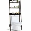 Tangkula Bathroom Space Saver, Over The Toilet Storage Rack, Free Standing 3-Shelf Bathroom Organizer