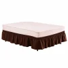 Tangkula Bed Wrap Ruffled Bed Skirt