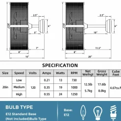 Tangkula Caged Ceiling Fan with Light