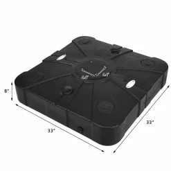 Tangkula Cantilever Offset Patio Umbrella Base Weight Stand with Wheels, 260lbs Wet Sand Filled Weight