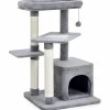 Tangkula Cat Tree for Indoor Cats, 33.5 inch Multi-Level Cat Tower W/Scratching Posts