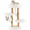 Tangkula Cat Tree for Indoor Cats, Solid Wood Modern Cat Tower with Cozy Top Perch