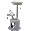Tangkula Cat Tree for Indoor Cats, 42 Inch Cute Cat Tower with Curved Metal Supporting Frame