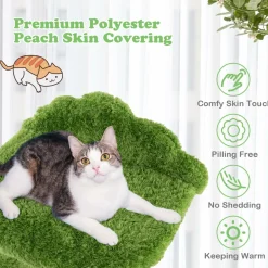 Tangkula Cat Tree Tower, Multi-Level Modern Wood Cat Tower, 38