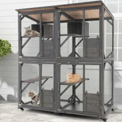 Tangkula Catio Outdoor Cat Enclosure Large