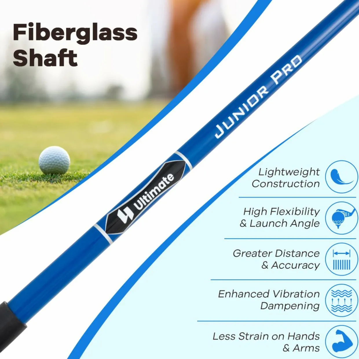 Tangkula 165CC Junior #3 Fairway Wood for Kids
