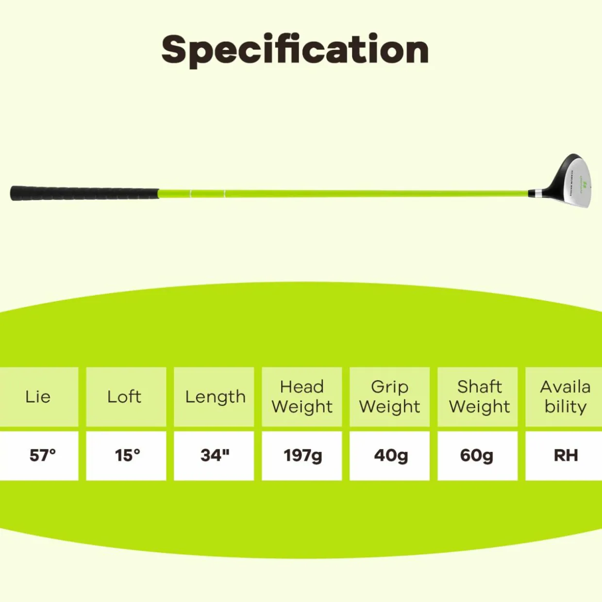 Tangkula 165CC Junior #3 Fairway Wood for Kids
