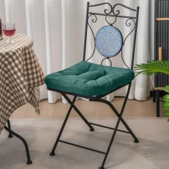 Tangkula Chair Cushions for Dining Chairs 4 Pack, 17.5” x 17”U-Shaped Chair Pads with Polyester Cover