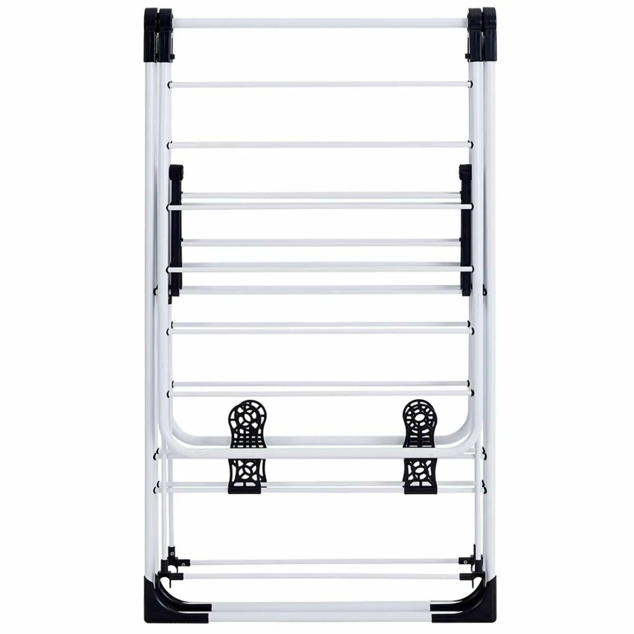 Tangkula Clothes Drying Rack, Collapsible Laundry Rack with Hanging Rods
