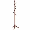 Tangkula Coat Rack Freestanding, Rubber Wood Coat Stand with 8 Hooks