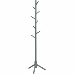 Tangkula Coat Rack Freestanding, Rubber Wood Coat Stand with 8 Hooks
