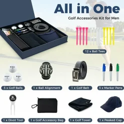 Tangkula Complete Golf Accessories Set, Golf Accessories Kit includes Golf Balls