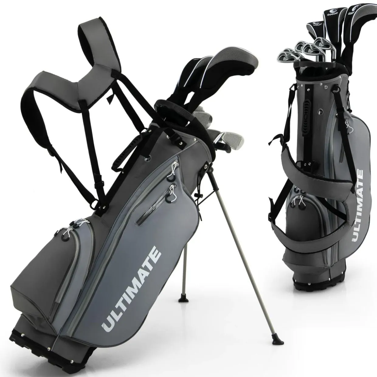 Tangkula Complete Golf Clubs Package Set 10 Pieces for Men & Women Right Hand