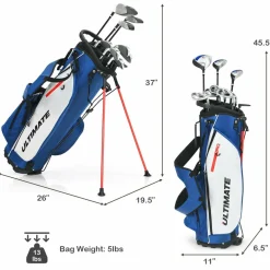 Tangkula Complete Golf Clubs Package Set 10 Pieces for Men & Women Right Hand