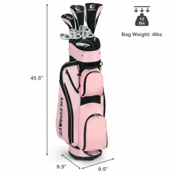 Tangkula Complete Golf Clubs Set 10 Pieces Right Hand, Free Putter, Golf Club Set