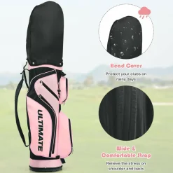 Tangkula Complete Golf Clubs Set 10 Pieces Right Hand, Free Putter, Golf Club Set