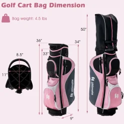 Tangkula Complete Golf Club Set for Women, Golf Club Package Set with 460CC