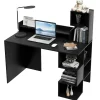 Tangkula Computer Desk with Storage Bookshelf & Hutch
