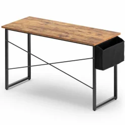 Tangkula Computer Desk with Storage Bag, Home Office Writing Study Desk