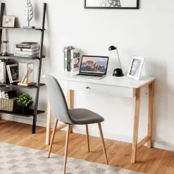 Tangkula Computer Desk with Storage Drawers