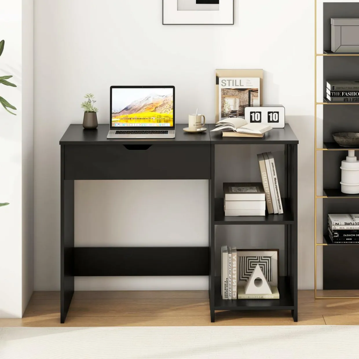 Tangkula Computer Desk with Lift Top