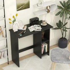 Tangkula Computer Desk with Storage Shelves