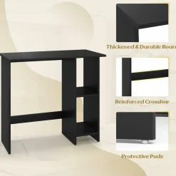 Tangkula Computer Desk with Storage Shelves