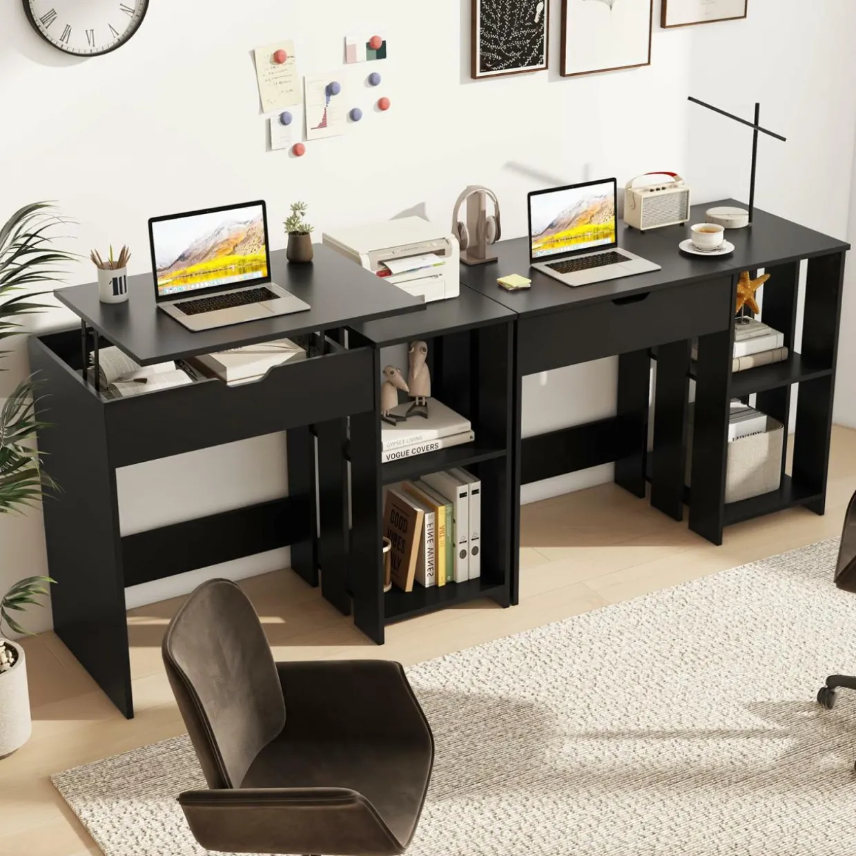 Tangkula Computer Desk with Lift Top