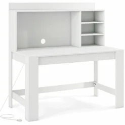 Tangkula Computer Desk with Hutch, Home Office Desk with Bookshelf